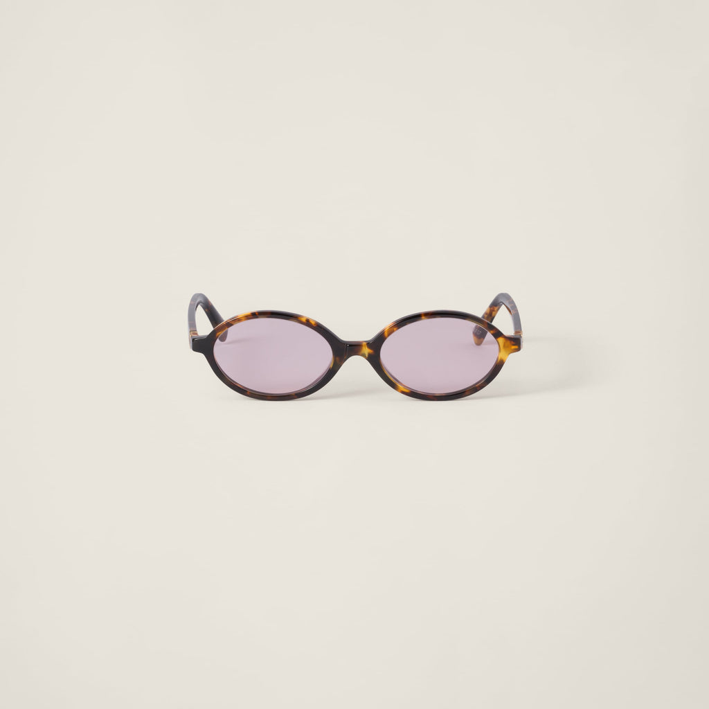 Lunette de soleil Miu Léopard / verre rose