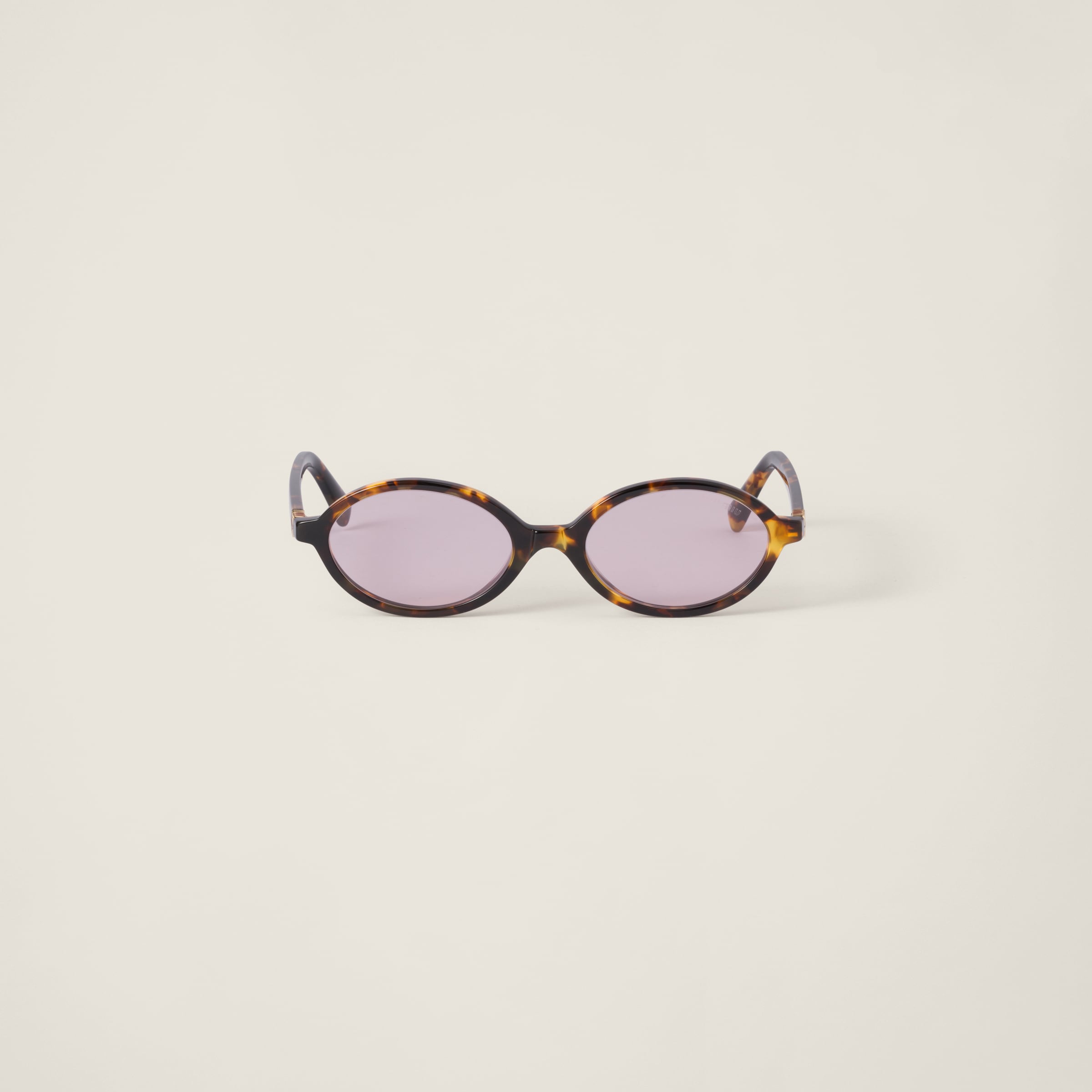 Lunette de soleil Miu Léopard / verre rose