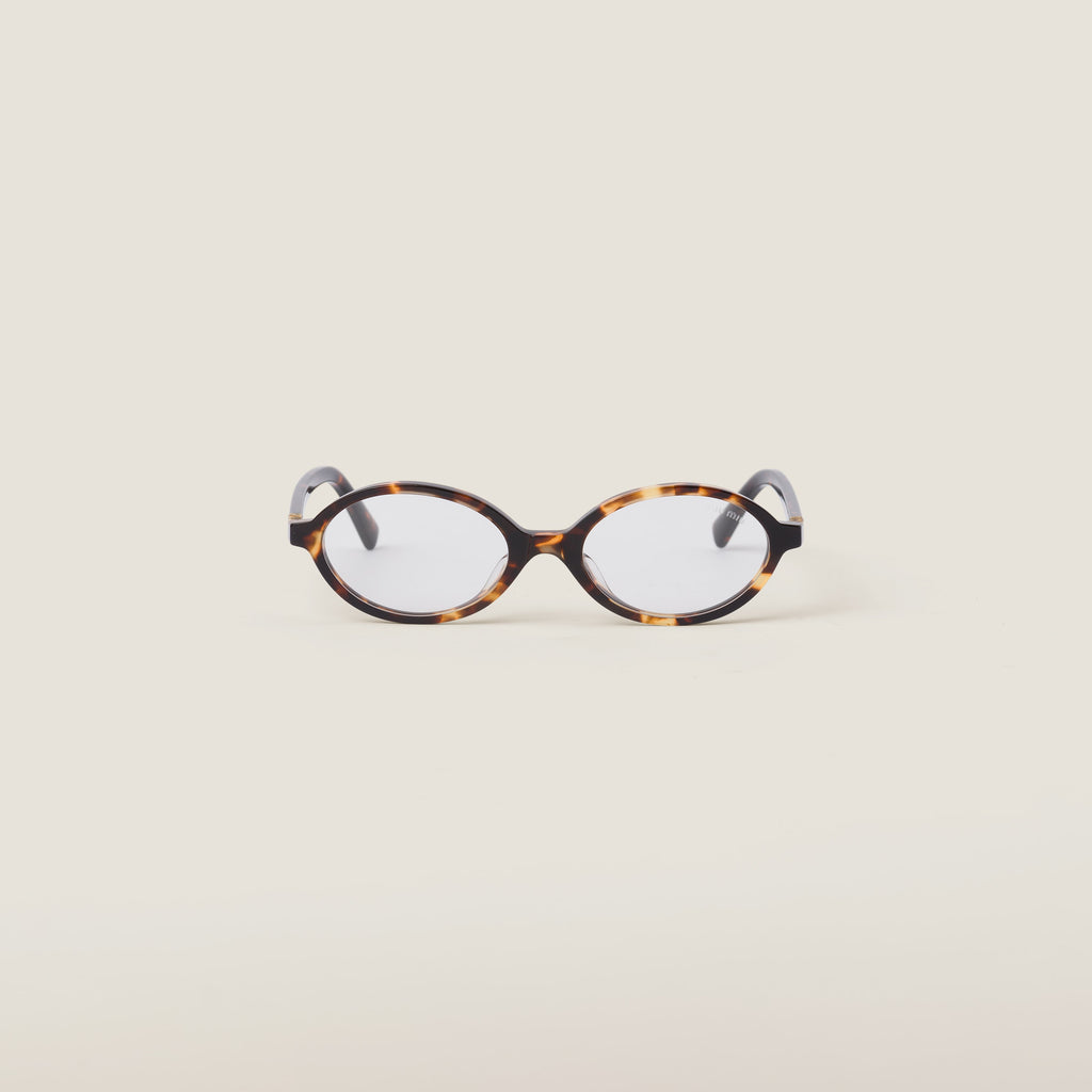 Lunette de soleil Miu Léopard / verre transparent
