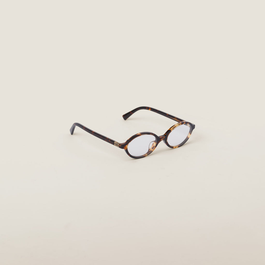 Lunette de soleil Miu Léopard / verre transparent