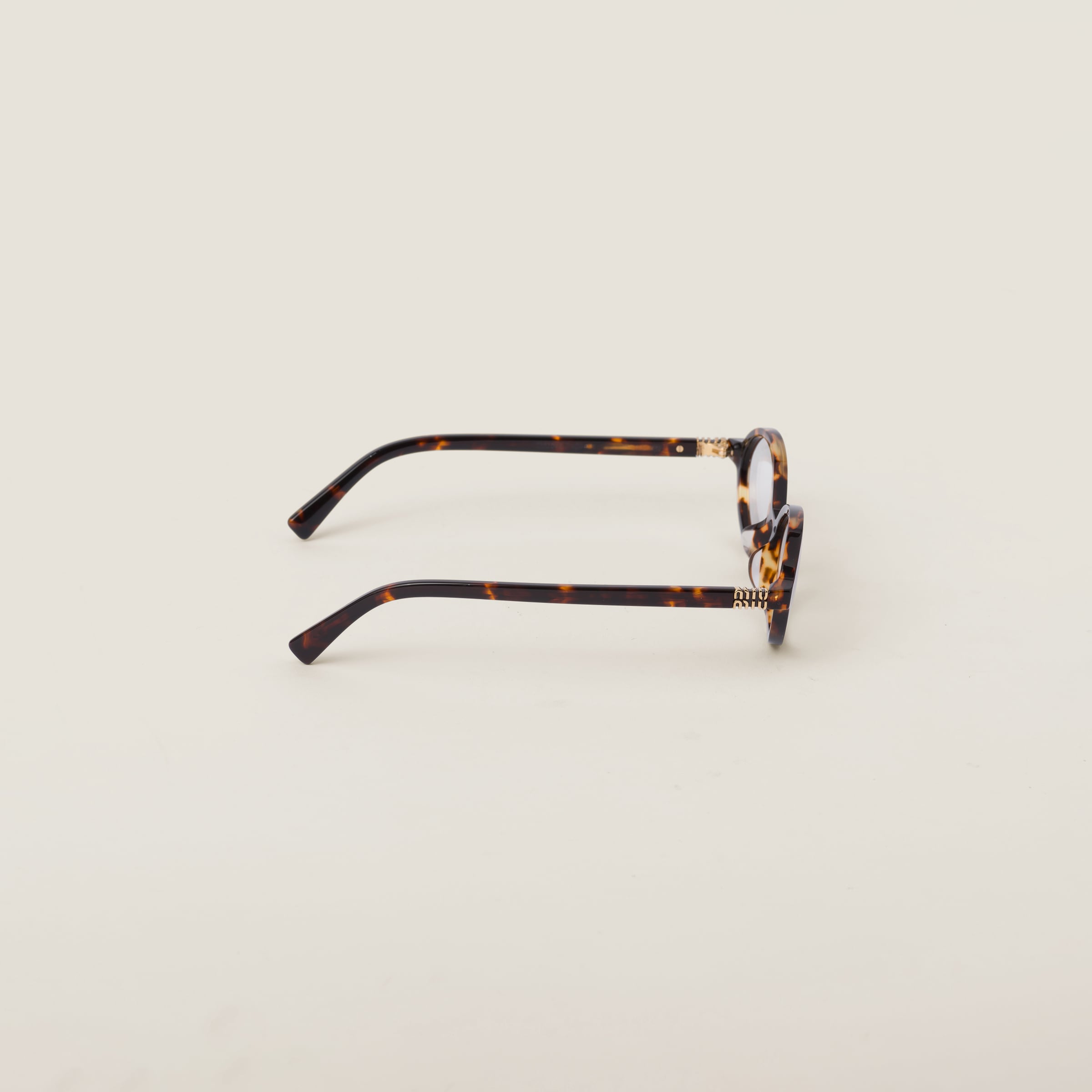 Lunette de soleil Miu Léopard / verre transparent