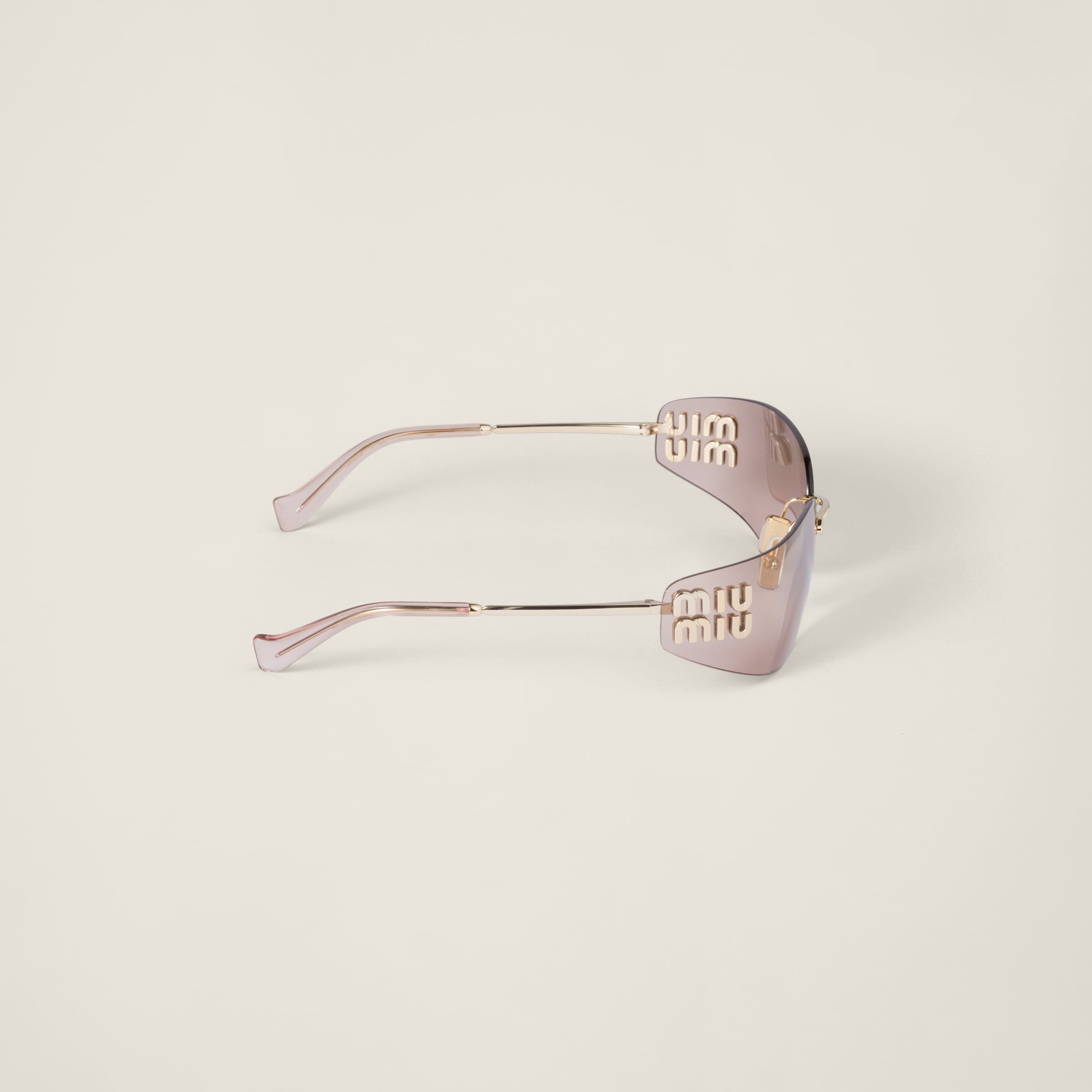 Lunette de soleil Aube Miu Or marron