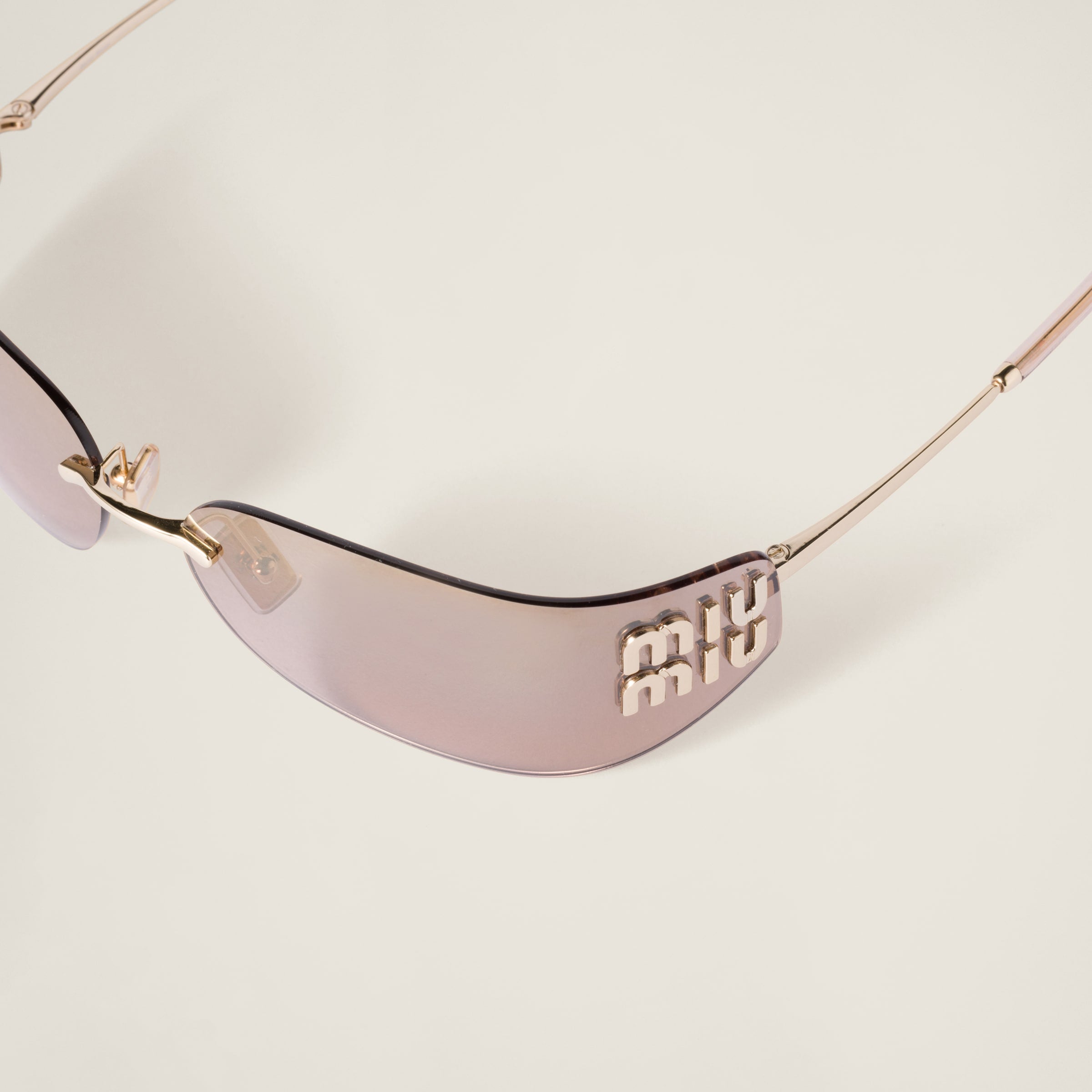 Lunette de soleil Aube Miu Or marron