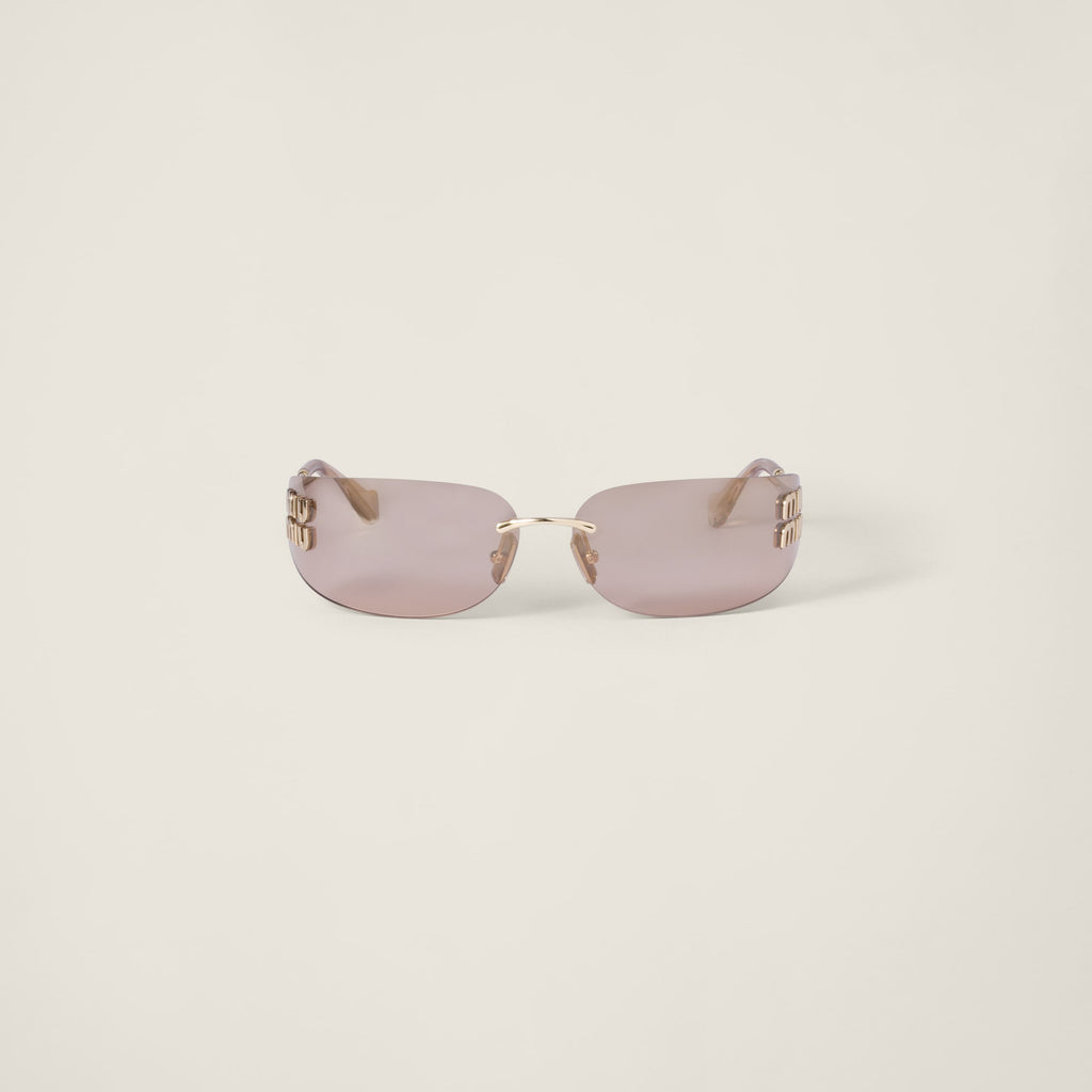 Lunette de soleil Aube Miu Or marron