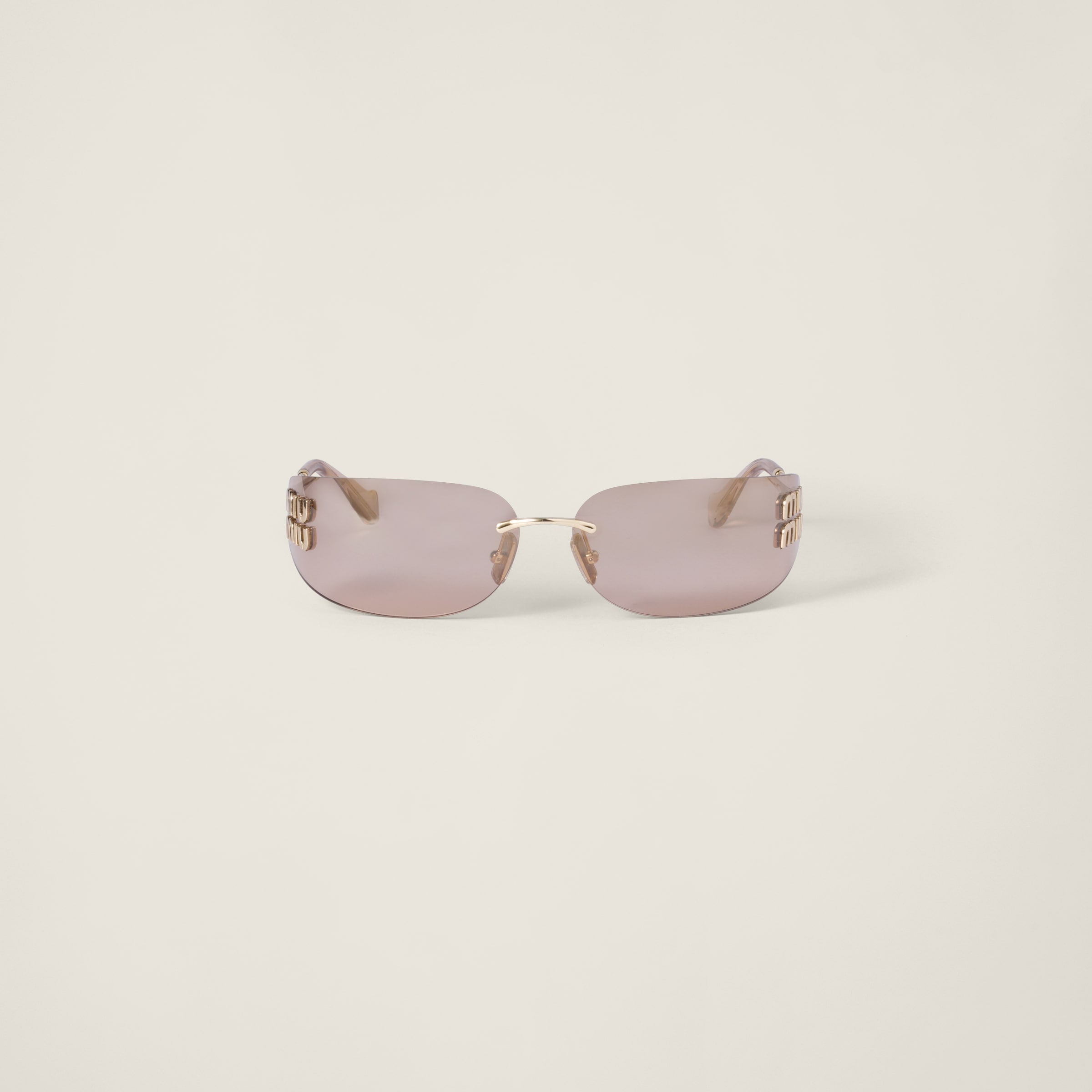 Lunette de soleil Aube Miu Or marron