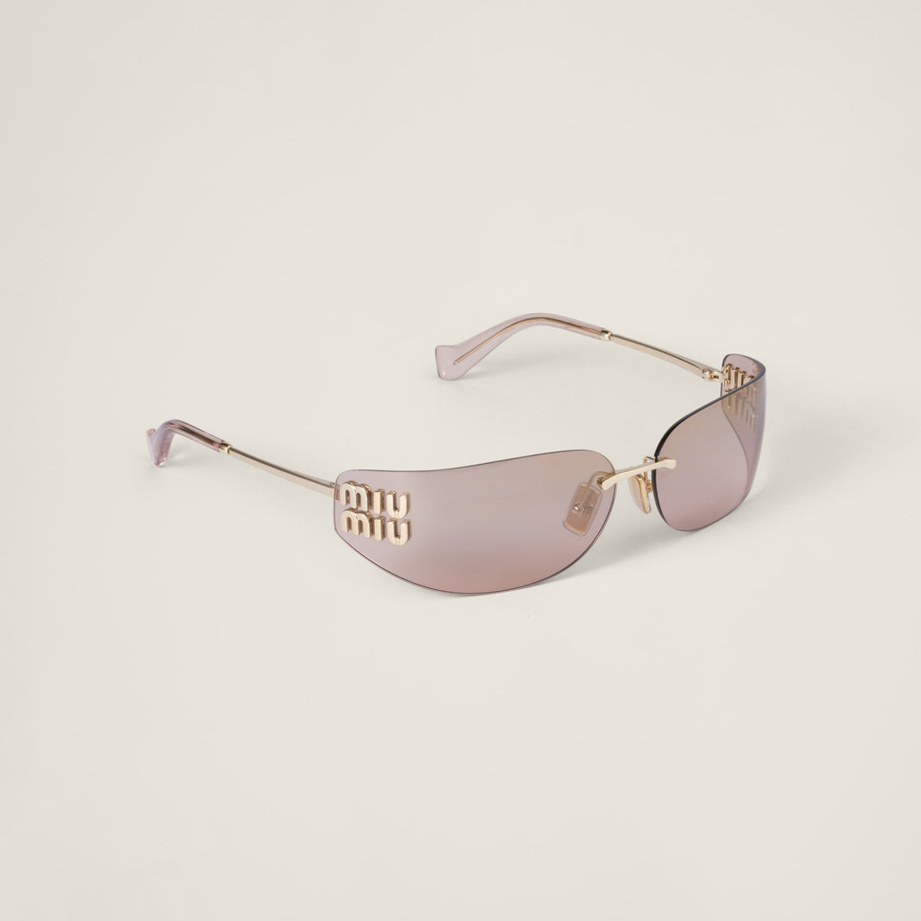 Lunette de soleil Aube Miu Or marron