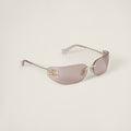 Lunette de soleil Aube Miu Or marron