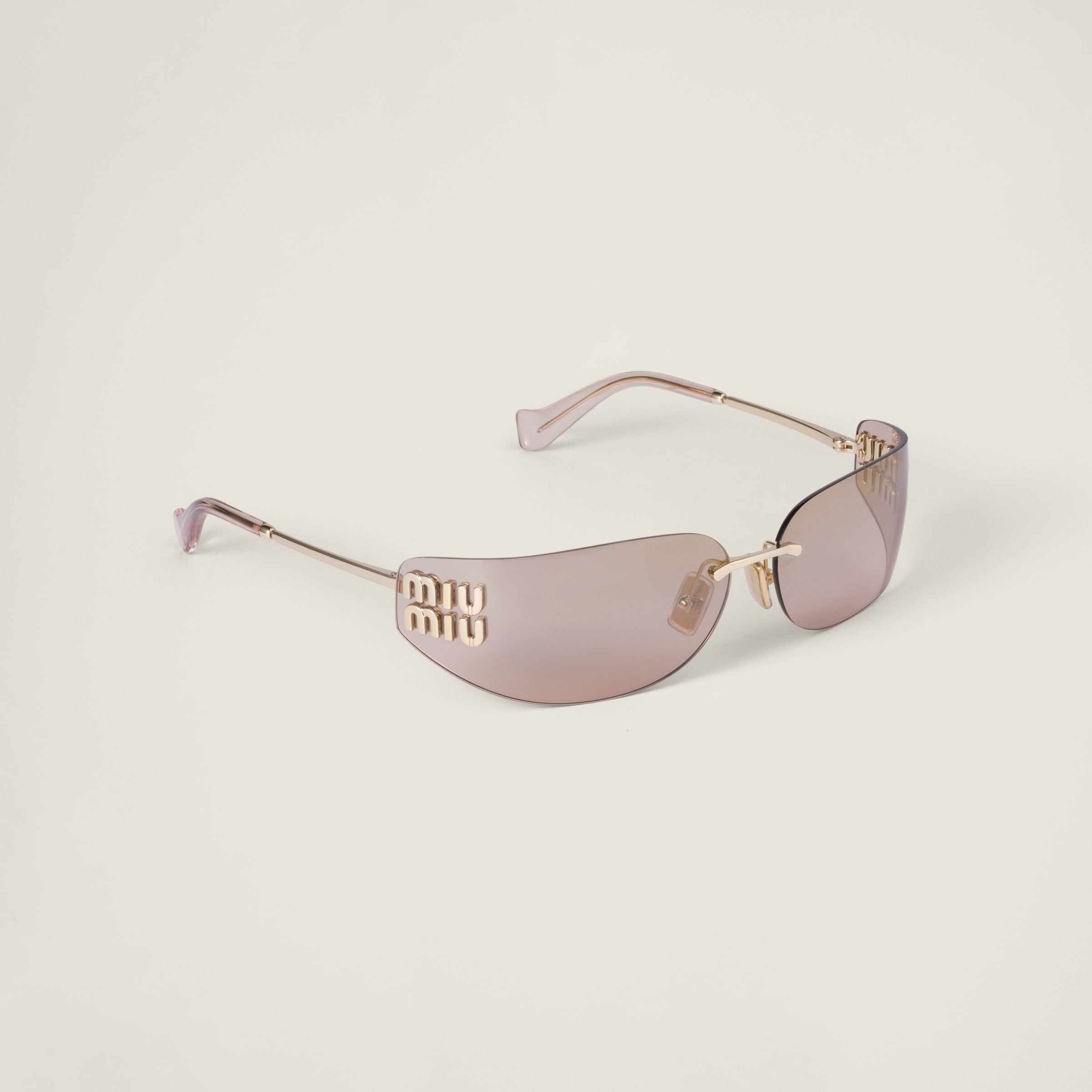 Lunette de soleil Aube Miu Or marron