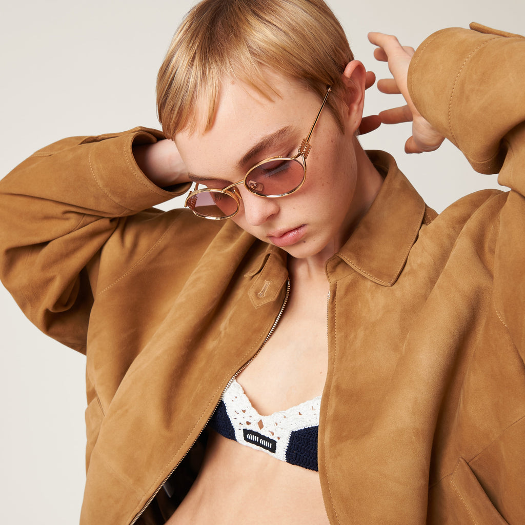 Lunette de soleil  Miu Or rose