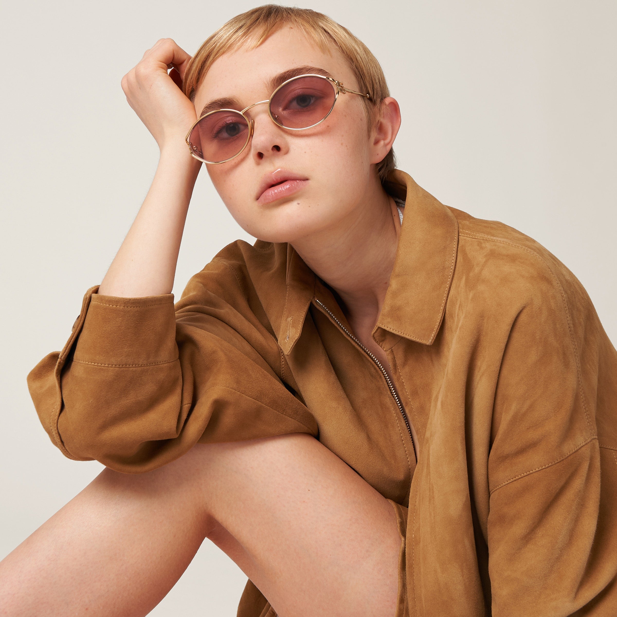 Lunette de soleil  Miu Or rose