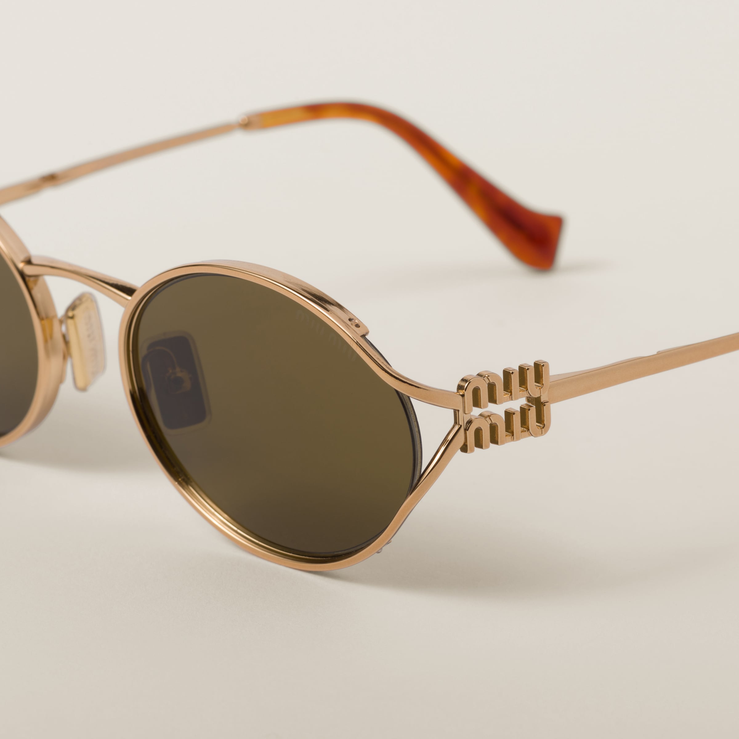 Lunette de soleil  Miu Or Marron
