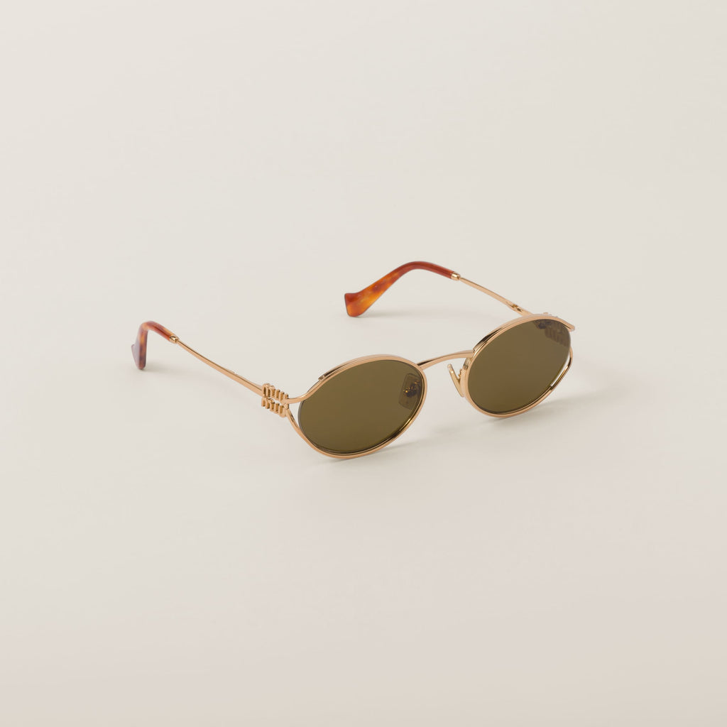 Lunette de soleil  Miu Or Marron