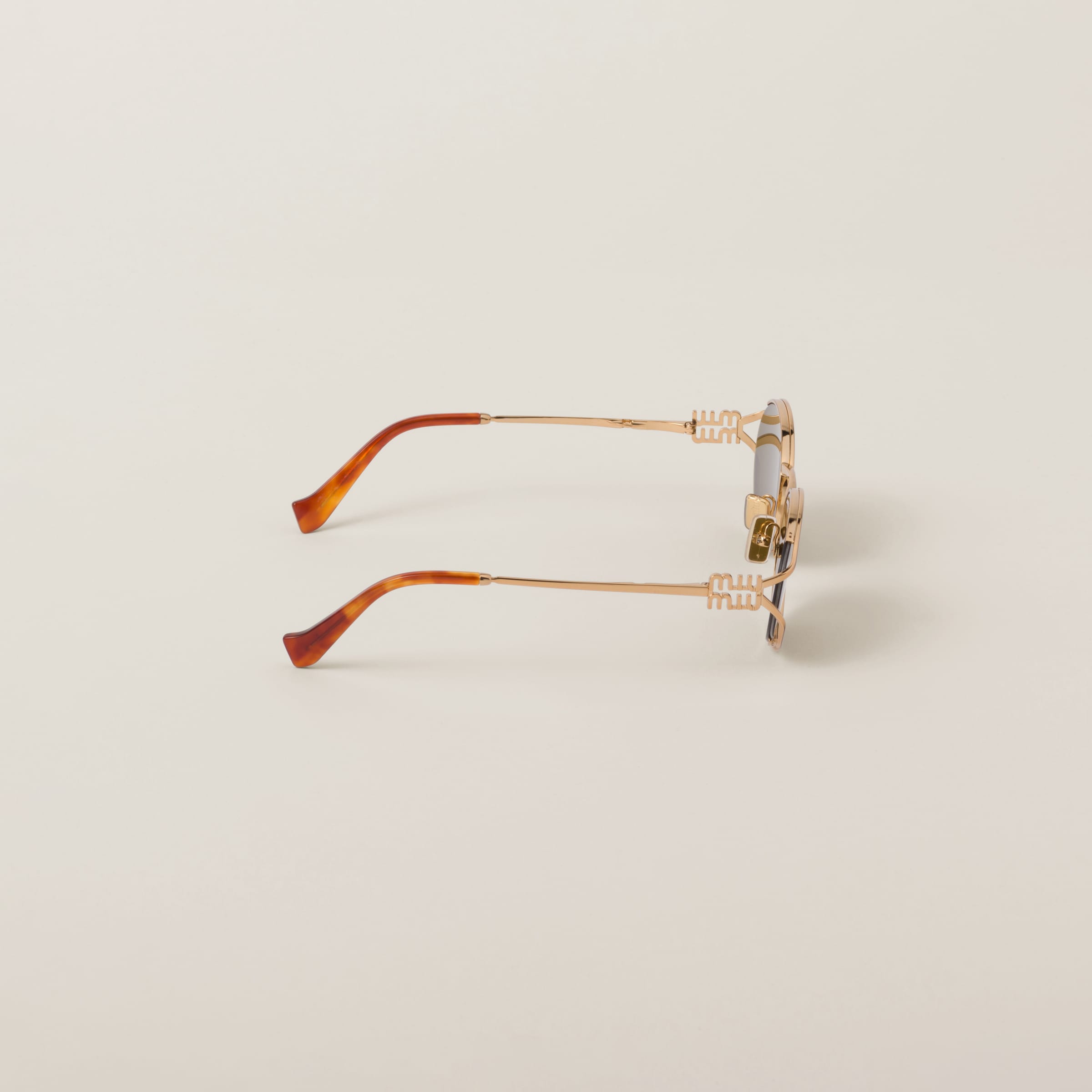 Lunette de soleil  Miu Or Marron