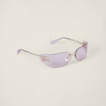 Lunette de soleil Aube Miu Or rose