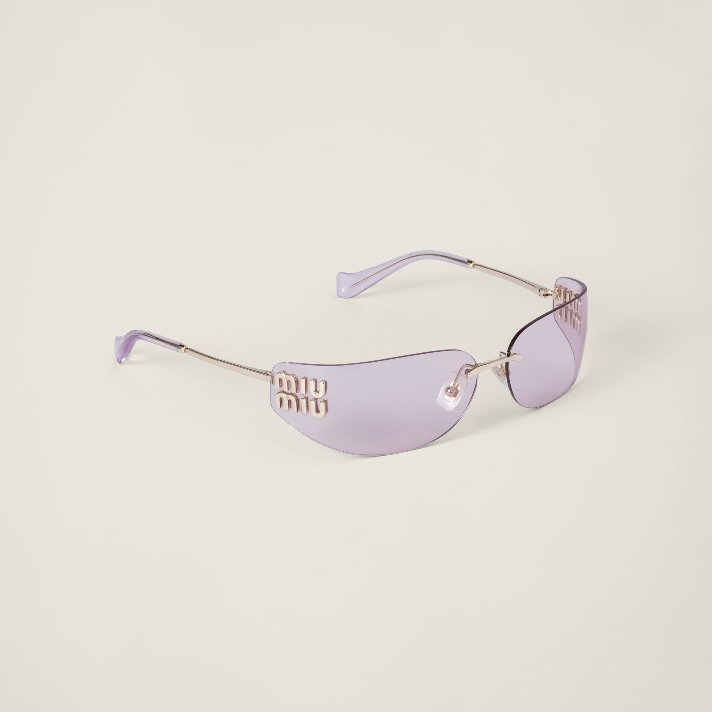 Lunette de soleil Aube Miu Or rose