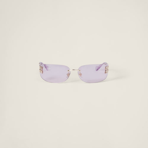 Lunette de soleil Aube Miu Or rose