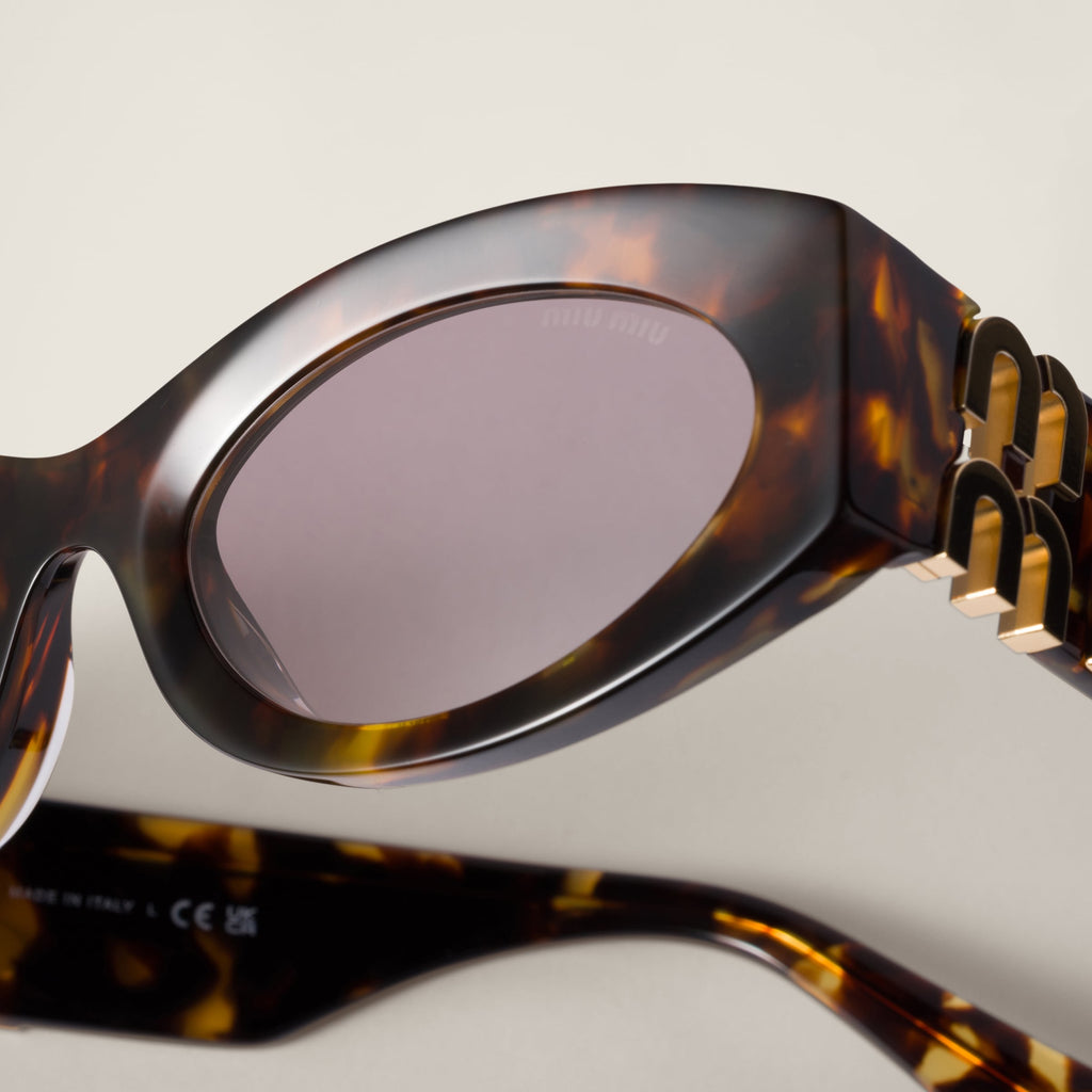 Lunette de soleil Glimpse Miu Léopard