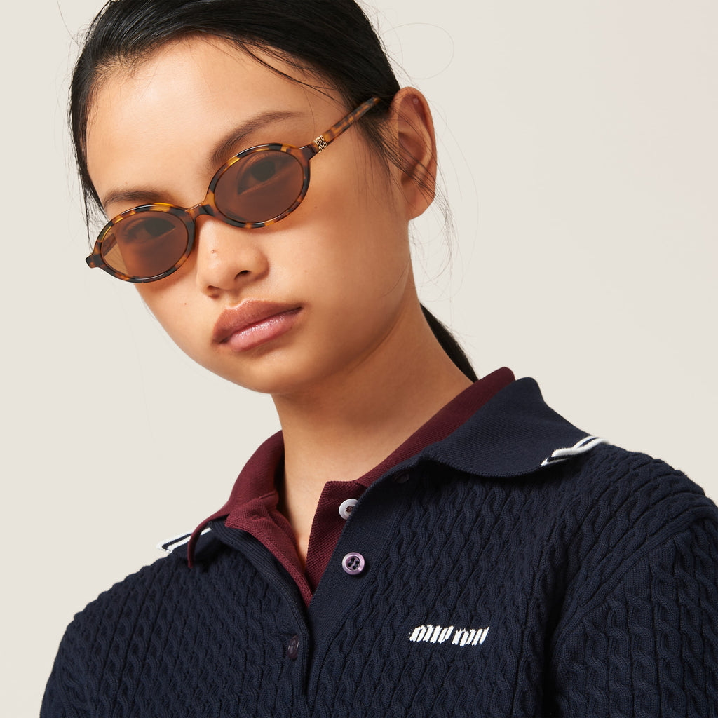 Lunette de soleil Miu Léopard